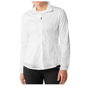 Brooks Women’s LSD Run Jacket in White Sz L